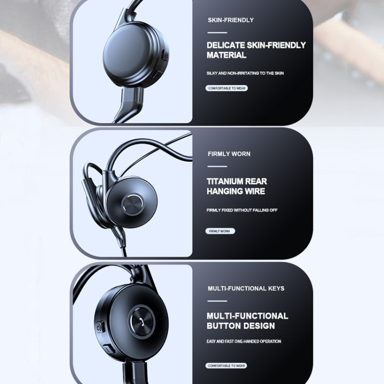 Auriculares Bluetooth de Condução Óssea Estéreo M1 para Corrida e Desporto com Microfone