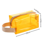 Bolsa de Cosmética Impermeável em PVC para Mala de Mão, Brilhante
