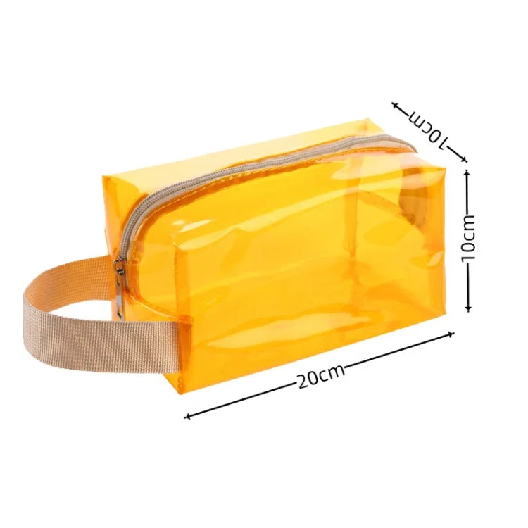 Bolsa de Cosmética Impermeável em PVC para Mala de Mão, Brilhante