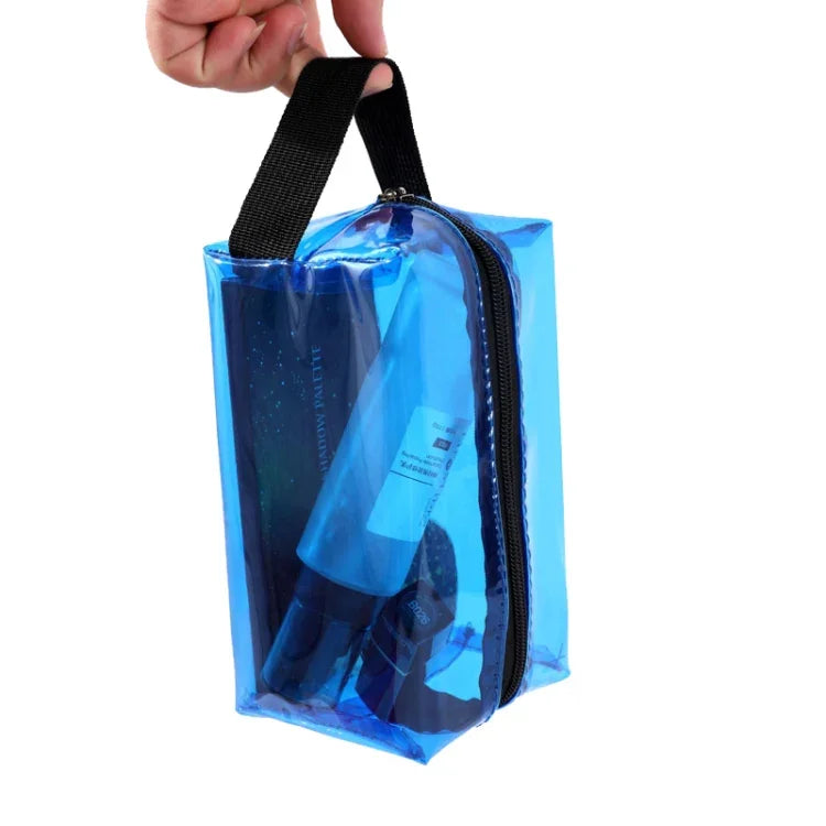 Bolsa de Cosmética Impermeável em PVC para Mala de Mão, Brilhante