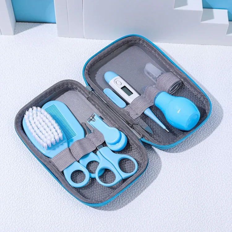 Conjunto de Limpeza Diário para Bebé JR-6006 8 em 1 em EVA, Azul, Rosa, Amarelo