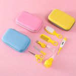 Conjunto de Limpeza Diário para Bebé JR-6006 8 em 1 em EVA, Azul, Rosa, Amarelo