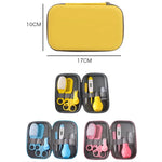 Conjunto de Limpeza Diário para Bebé JR-6006 8 em 1 em EVA, Azul, Rosa, Amarelo