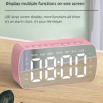 Coluna Bluetooth Portátil para Exterior Rádio Relógio Pequeno, Q5 Preto 1400mAh, Q5 Branco 1400mAh