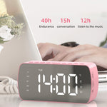 Coluna Bluetooth Portátil para Exterior Rádio Relógio Pequeno, Q5 Preto 1400mAh, Q5 Branco 1400mAh
