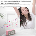 Coluna Bluetooth Portátil para Exterior Rádio Relógio Pequeno, Q5 Preto 1400mAh, Q5 Branco 1400mAh