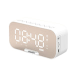 Coluna Bluetooth Portátil para Exterior Rádio Relógio Pequeno, Q5 Preto 1400mAh, Q5 Branco 1400mAh