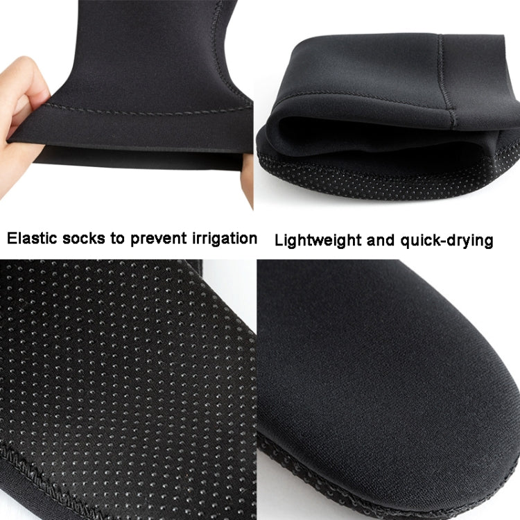 Meias de mergulho 3mm para natação, quentes, impermeáveis, tubo longo para mergulho profundo, XS, S, M, L