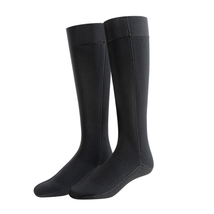 Meias de mergulho 3mm para natação, quentes, impermeáveis, tubo longo para mergulho profundo, XS, S, M, L