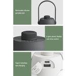 Luzes Suspensas para Camping Exterior, Iluminação para Tenda, Luzes de Ambiente, Cinzento, Branco
