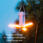 Luzes Suspensas para Camping Exterior, Iluminação para Tenda, Luzes de Ambiente, Cinzento, Branco