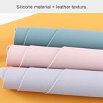 10pcs Tapete Isolante de Mesa em Silicone em Forma de Gota com Textura de Couro para Copos e Panelas, Base (Cinza), Base (Vermelho), Base (Rosa), Base (Verde), Base (Azul)