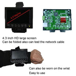 JSK-4300B 4.3 inch Handheld 12V Output Network Cable Monitoring Tester, 4.3 inch (With US Plug Power Adapter), 4.3 inch (With EU Plug Power Adapter), 4.3 inch (With UK Plug Power Adapter), 4.3 inch (With AU Plug Power Adapter)