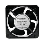 Eixo de Gabinete Elétrico com Chassis de Rolo 220V 38W 15cm, Ventoinha com Rolamento a Óleo, Ventoinha com Rolamento de Esferas Duplo