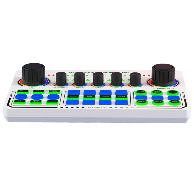 Placa de som RGB LED Bluetooth X50 com interface de porta OTG, X50