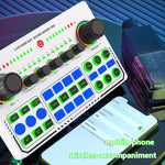 Placa de som RGB LED Bluetooth X50 com interface de porta OTG, X50