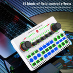 Placa de som RGB LED Bluetooth X50 com interface de porta OTG, X50