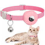 For AirTag 2nd Gen / AirTag 1st Gen Tracker Silicone Case Reflective Pet Cat Collar With Bell