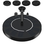 Fonte Solar de Água para Piscina Banho de Pássaros Exterior Fonte Flutuante Solar, 13cm, 16cm