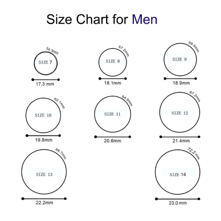 SH800-140 8mm Wide Curved Radian Step Silicone Ring, No.13, No.14