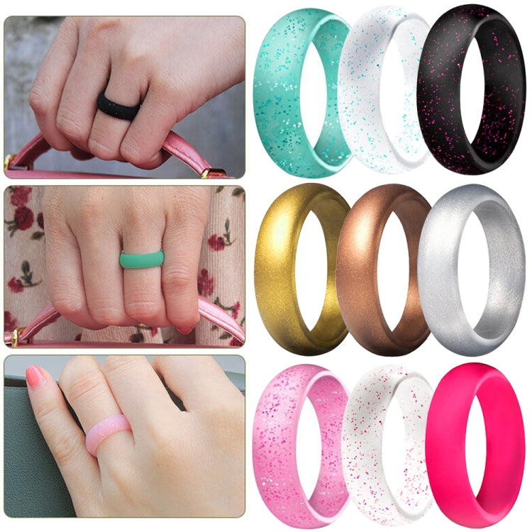 Anel de Silicone Brilhante para Casal SH100, Largura 5,7mm, Tamanhos nº 4, nº 5, nº 6, nº 7