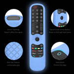 Capa de silicone para comando TV LG AN-MR21GC / AN-MR21N / AN-MR21GA, GS0020 preto, GS0020 branco, GS0020 azul luminoso, GS0020 verde luminoso