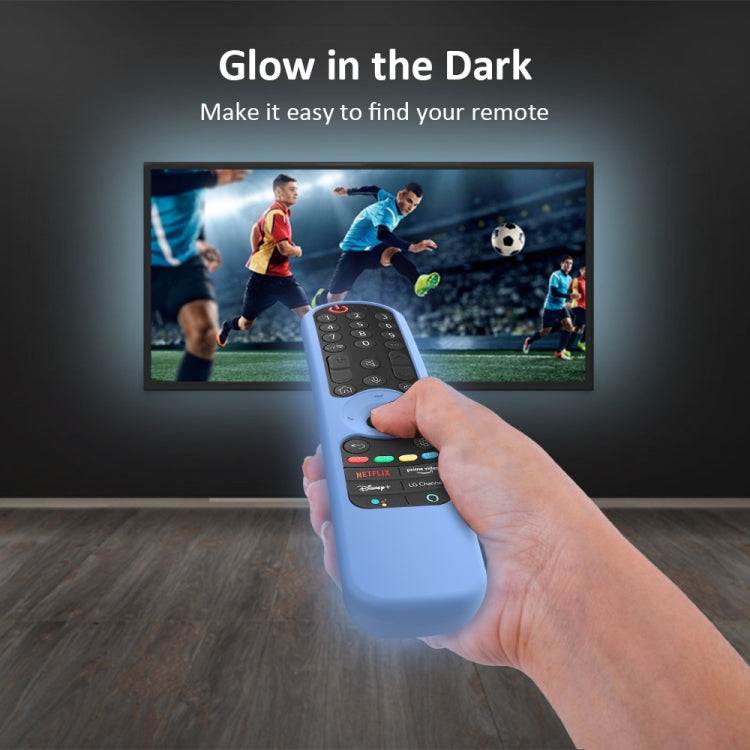 Capa de silicone para comando TV LG AN-MR21GC / AN-MR21N / AN-MR21GA, GS0020 preto, GS0020 branco, GS0020 azul luminoso, GS0020 verde luminoso