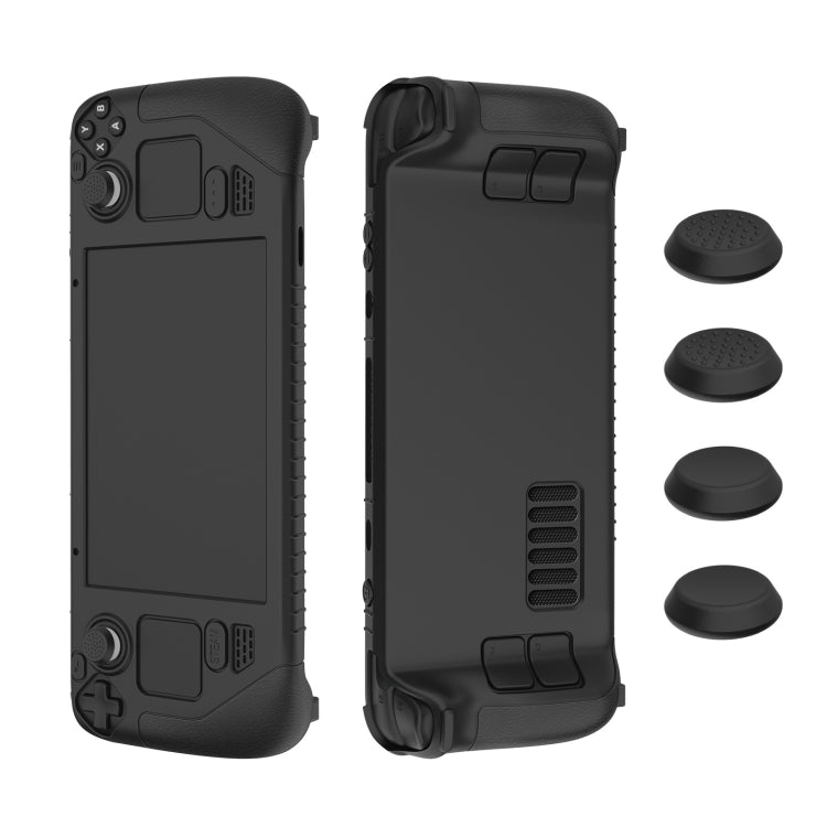 Capa Protetora de Silicone Macio para Comando de Jogo Steam Deck com 4 Tampas de Teclas, SD001 (Preto), SD001 (Vermelho), SD001 (Azul Luminoso), SD001 (Verde Luminoso)
