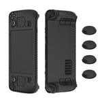 Capa Protetora de Silicone Macio para Comando de Jogo Steam Deck com 4 Tampas de Teclas, SD001 (Preto), SD001 (Vermelho), SD001 (Azul Luminoso), SD001 (Verde Luminoso)