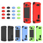 Capa Protetora de Silicone Macio para Comando de Jogo Steam Deck com 4 Tampas de Teclas, SD001 (Preto), SD001 (Vermelho), SD001 (Azul Luminoso), SD001 (Verde Luminoso)