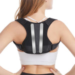 Corrector de Postura Ajustável para Costas com Barra de Suporte para Mulheres e Homens, MK-006