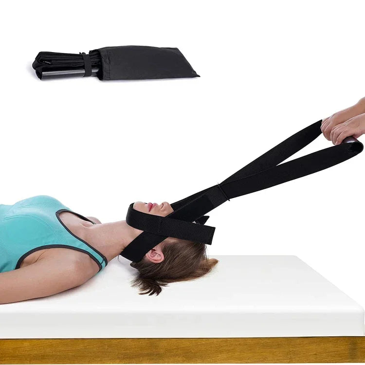 Ferramenta de Tração de Descompressão Quiroprática em Forma de Y com Correia para o Queixo, Tração da Coluna Vertebral