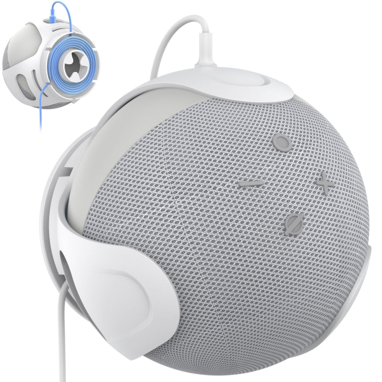 Suporte de Parede para Armazenamento de Coluna AhaStyle PT183 para Amazon Echo Dot 4/5 Branco, Para Amazon Echo Dot 4/5 Preto