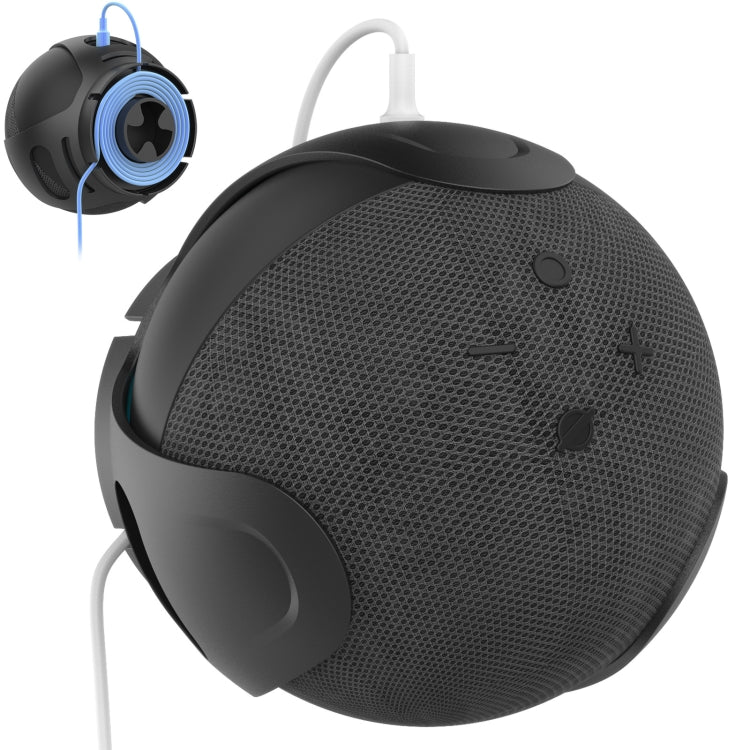 Suporte de Parede para Armazenamento de Coluna AhaStyle PT183 para Amazon Echo Dot 4/5 Branco, Para Amazon Echo Dot 4/5 Preto
