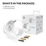 Suporte de Parede para Armazenamento de Coluna AhaStyle PT183 para Amazon Echo Dot 4/5 Branco, Para Amazon Echo Dot 4/5 Preto