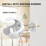 Suporte de Parede para Armazenamento de Coluna AhaStyle PT183 para Amazon Echo Dot 4/5 Branco, Para Amazon Echo Dot 4/5 Preto