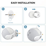 Suporte de Parede para Armazenamento de Coluna AhaStyle PT183 para Amazon Echo Dot 4/5 Branco, Para Amazon Echo Dot 4/5 Preto