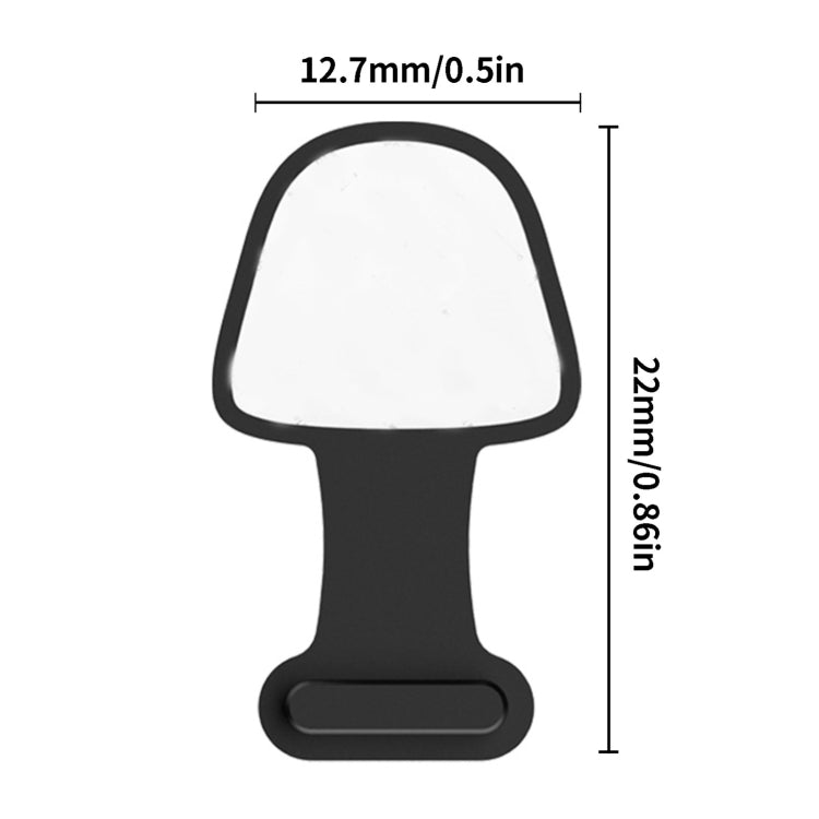 10 Unidades de Tampas de Silicone Anti-Pó para Porta de Carregamento de Telemóvel com Adesivo Posterior à Prova de Perdas, 8 Pinos, USB-C/Type-C