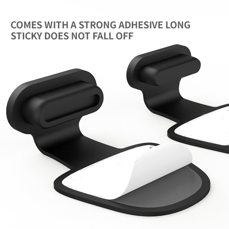 10 Unidades de Tampas de Silicone Anti-Pó para Porta de Carregamento de Telemóvel com Adesivo Posterior à Prova de Perdas, 8 Pinos, USB-C/Type-C