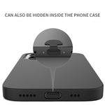 10 Unidades de Tampas de Silicone Anti-Pó para Porta de Carregamento de Telemóvel com Adesivo Posterior à Prova de Perdas, 8 Pinos, USB-C/Type-C