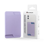 AhaStyle PT169 Capa de Silicone para Cartão Traseira para Telemóvel Cartão de Autocarro Cartão Bancário Organizador Conveniente, PT169 (Rosa), PT169 (Preto), PT169 (Verde), PT169 (Roxo)