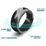 SiR013 Anel de Silicone Curvo para Desporto ao Ar Livre de 8,7mm, Nº11, Nº12, Nº13, Nº14