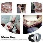 SiR013 Anel de Silicone Curvo para Desporto ao Ar Livre de 8,7mm, Nº11, Nº12, Nº13, Nº14