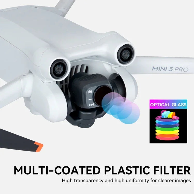Filtros RCSTQ PL para DJI Mini 3 Pro, acessórios para drone, ND8/PL, ND16/PL, ND32/PL, ND64/PL, 4 em 1 ND/PL 8/16/32/64, 6 em 1 UV+CPL+ND/PL 8/16/32/64