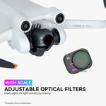 Filtros RCSTQ PL para DJI Mini 3 Pro, acessórios para drone, ND8/PL, ND16/PL, ND32/PL, ND64/PL, 4 em 1 ND/PL 8/16/32/64, 6 em 1 UV+CPL+ND/PL 8/16/32/64