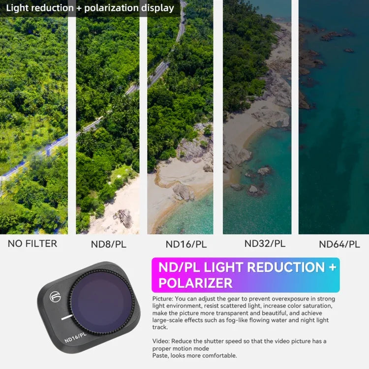 Filtros RCSTQ PL para DJI Mini 3 Pro, acessórios para drone, ND8/PL, ND16/PL, ND32/PL, ND64/PL, 4 em 1 ND/PL 8/16/32/64, 6 em 1 UV+CPL+ND/PL 8/16/32/64