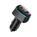 Carregador de carro 2 em 1 100W RCSTQ para DJI Mavic 3/Mini 2, para DJI Mavic 3/Mini 2