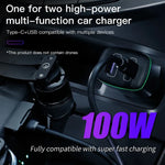 Carregador de carro 2 em 1 100W RCSTQ para DJI Mavic 3/Mini 2, para DJI Mavic 3/Mini 2