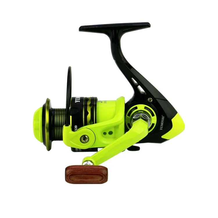 Carretel de Pesca com Fio Metálico Copo Metálico para Spinning, YUMOSHI OE2000 (Verde), YUMOSHI OE3000 (Verde), YUMOSHI OE4000 (Verde), YUMOSHI OE5000 (Verde), YUMOSHI OE6000 (Verde), YUMOSHI OE7000 (Verde)