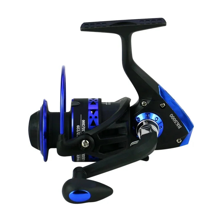 Carretel de Pesca Spinning com Bobina Metálica Forte Alta Velocidade para Pesca no Mar, YUMOSHI BK1000, YUMOSHI BK2000, YUMOSHI BK3000, YUMOSHI BK4000, YUMOSHI BK5000, YUMOSHI BK6000, YUMOSHI BK7000